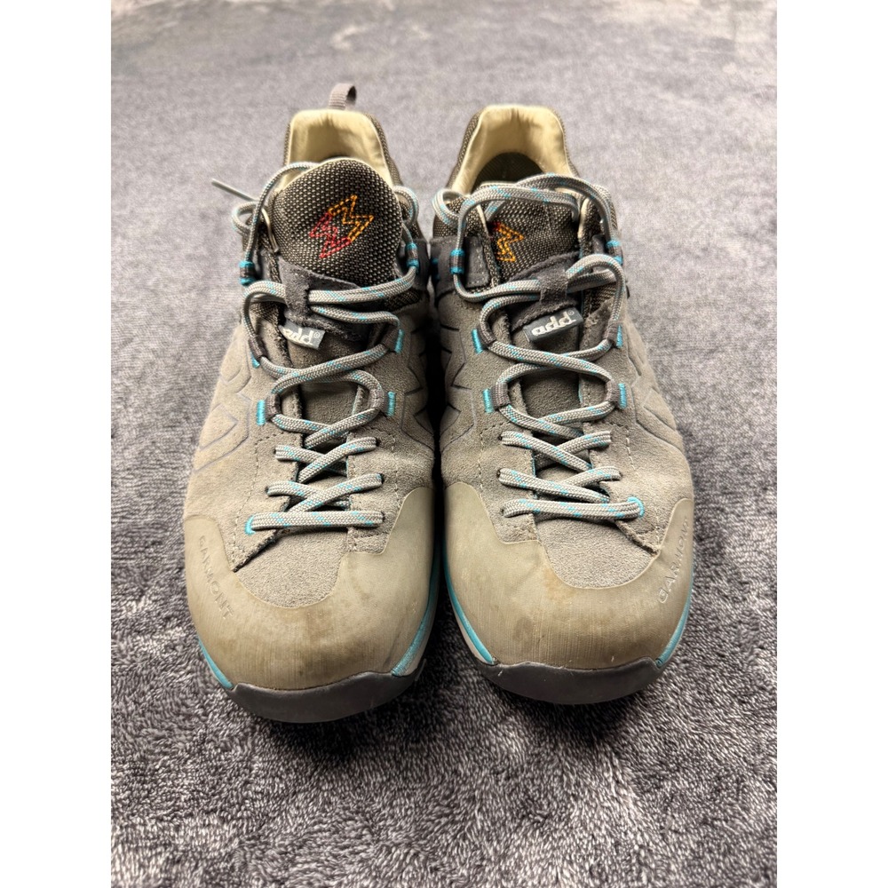 Garmont Dragontail G-Dry Womens 9.5 Hiking Shoes‎ Grey Blue Gore-Tex Vibram Sole